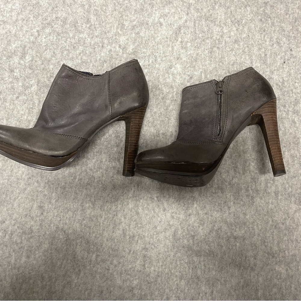 Calvin Klein Jeans Charcoal Heeled Boots - Picture 2 of 6